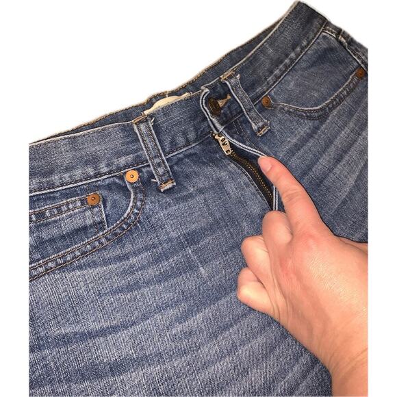 Madewell Perfect Vintage Cut Off Denim Jean Shorts Mid Rise Medium Wash 27 - Picture 3 of 8